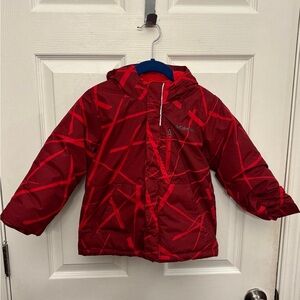 COLUMBIA Lightning Lift jacket, red snow/rain coat, Kids size 4 T